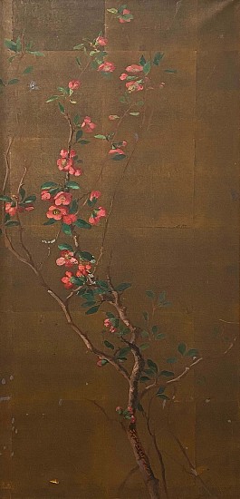 Maud Earl, Red Cherry Blossoms
Gouache on Rice Paper