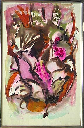 Louise Freedman, Abstract with Violet Hues
Watercolor