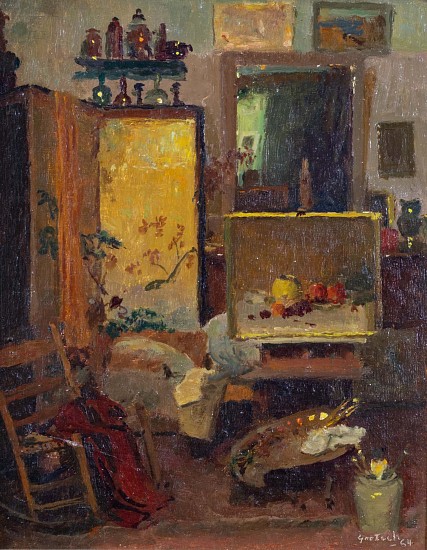 Gustav Goetsch, The Artists Studio
1964, Oil on Panel