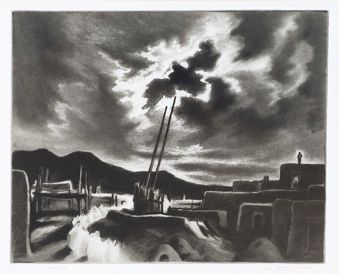 Gene Kloss, Moonlit Kiva
Lithograph
