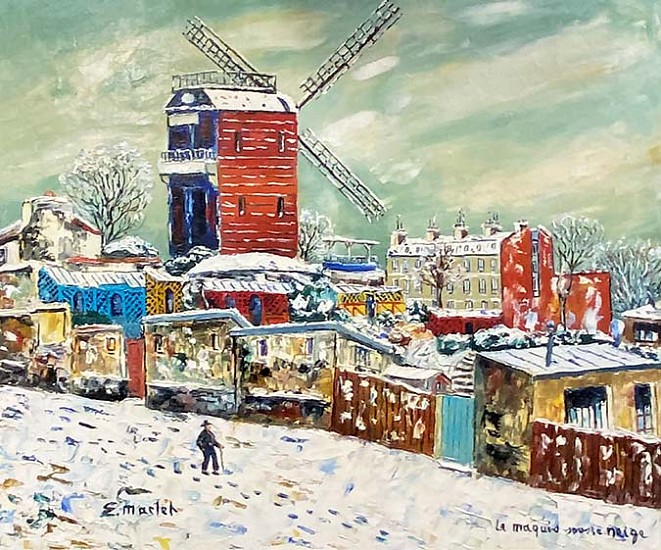 Elise Maclet, La Maquis Sous le Neige
Oil on Canvas